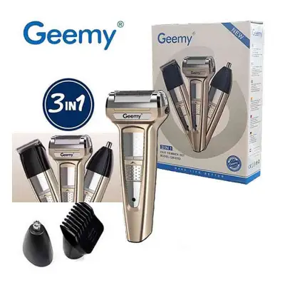 GEEMY GM-6582 3 IN 1 Professional Rechargeable  Trimmer